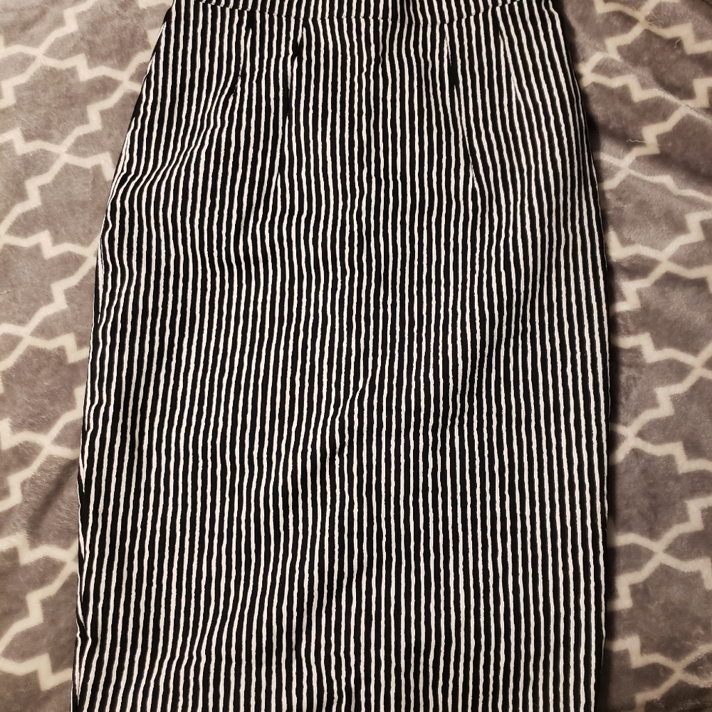 Micheline Pitt Pinstripe Pencil